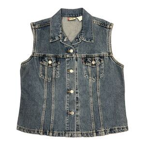Vintage Levi’s Red Tab Made In USA Size Large MIS Denim Biker Vest